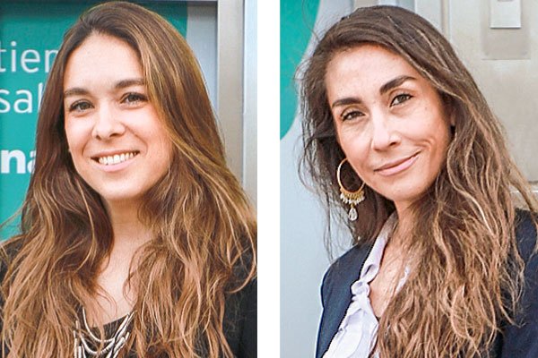 <p>Loreto Bezamat, directora de Productos Digitales e Innovación de Clínica Alemana. Carolina Jara, gerente División Comercial Clínica Alemana.</p>