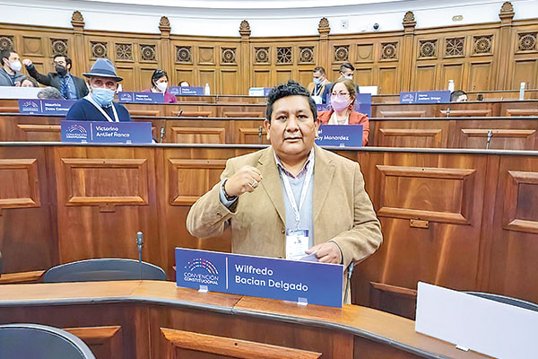 <p>Bacian es coordinador de la comisión de Participación y Consulta Indígena.</p>