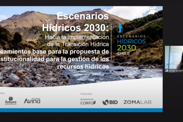 Escenarios Hídricos 2030 presentará su propuesta de institucionalidad del agua en septiembre