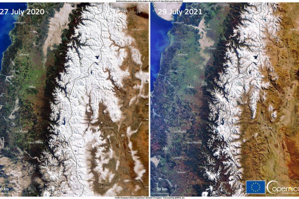 Cordillera de los Andes registra el año más seco de la década, lo que podría impactar el abastecimiento de agua