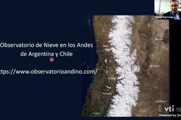 Presentan plataforma web para monitorear la nieve en las cuencas hídricas de Los Andes