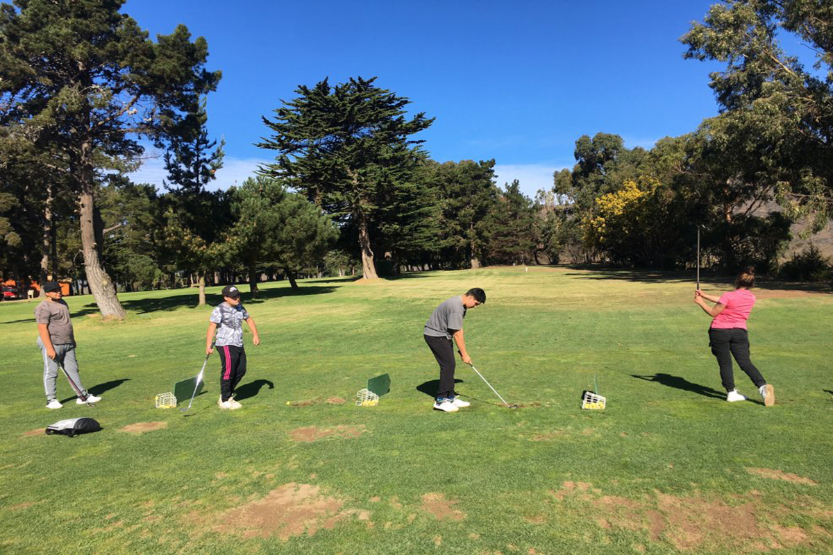 <p>La cancha de práctica de la Escuelita del Club de Golf de Papudo.</p>