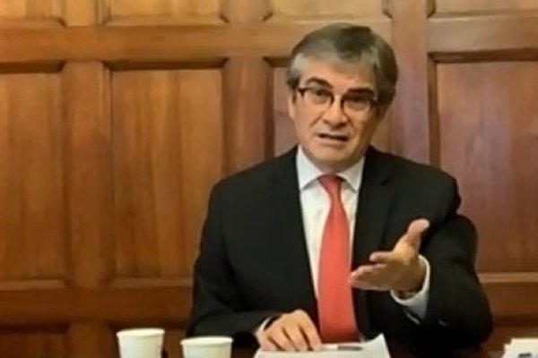 <p>El presidente del Banco Central, Mario Marcel, presentó el IPoM en evento organizado por Icare.</p>
