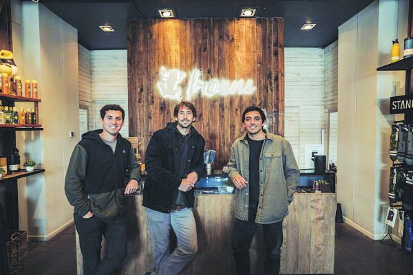 <p>José María Cofré, Diego Tagle y Rodrigo García, fundadores de Froens.</p>