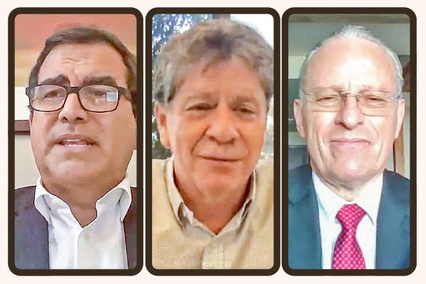 <p>Óscar Caipo, presidente de Confiep, Perú. Bruce Mac Masters, presidente de ANDI, Colombia. José Medina Mora Icaza, presi dente de Coparmex, México.</p>