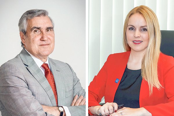 <p>Jorge O´ryan director de Prochile. María Julia Riquelme Prochile en Sao Paulo.</p>