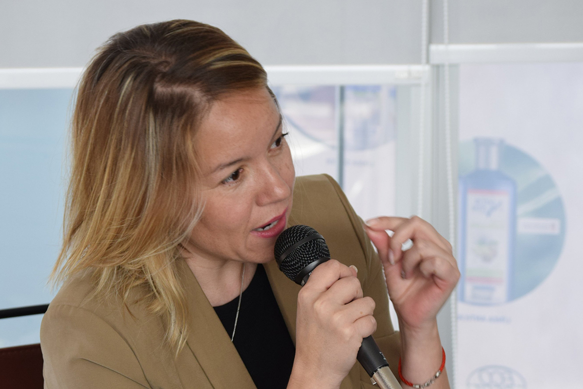 <p>Catalina Droguett, la única chilena en encuentro de moda verde en Colombia</p>