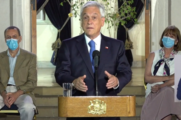 <p>Piñera anuncia proyecto de Ley que crea la Pensión Garantizada Universal y pide apoyo al Congreso para empujar iniciativa "con celeridad"</p>