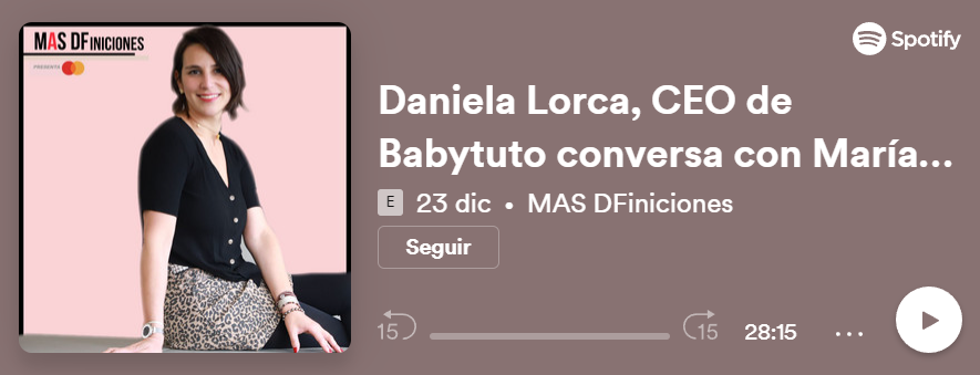 <p>Daniela Lorca, CEO de Babytuto, conversa con María José Gutiérrez sobre la incorporación de la plataforma a Walmart</p>