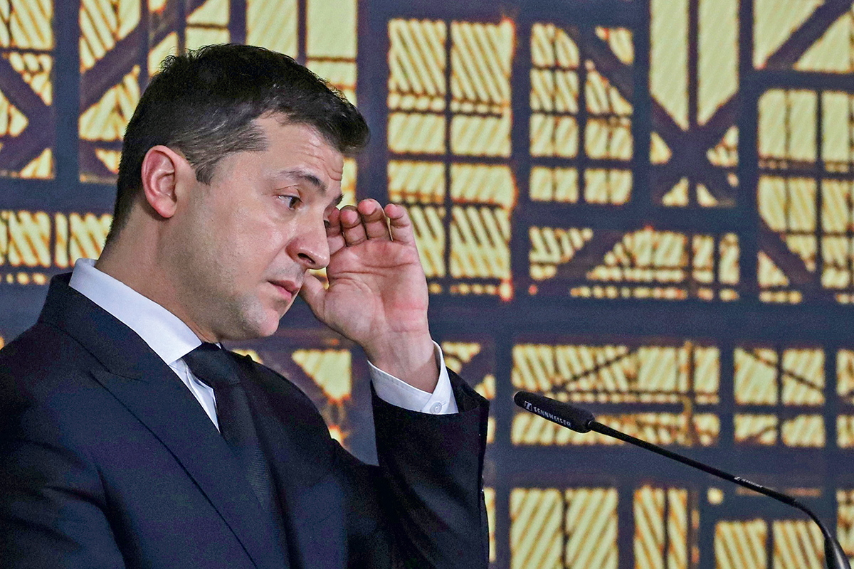 <p>Volodymyr Zelensky, antes y después de la guerra en Ucrania</p>