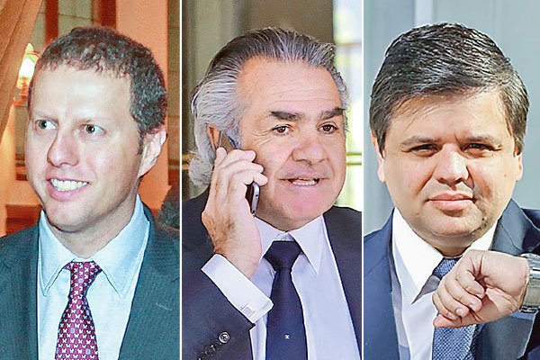 <p>Jorge Andrés Saieh, presidente de banco Itaú Corpbanca. Fernando Aguad, director de banco Itaú Corpbanca. Gabriel Moura, gerente general banco Itaú Corpbanca. Fotos: Archivo</p>