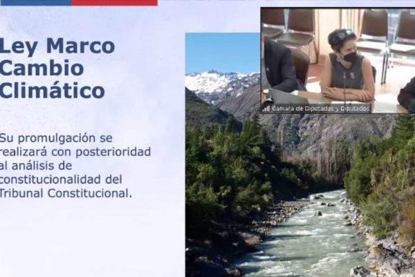 <p>Ministra del Medio Ambiente, Maisa Rojas, presentando los principales ejes legislativos ante la Cámara de Diputados.</p>