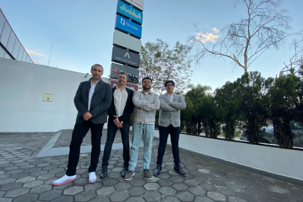 <p>Boris Hirmas, Leo Wurman, Fernando Moya y Danilo Naranjo, fundadores de Ocular.</p>