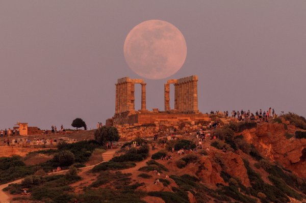 Imágenes del eclipse total de luna.