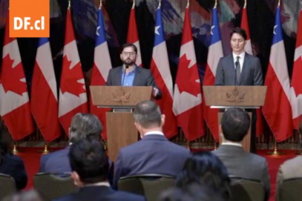 <p>Ahora en DF | Así fue la conferencia de Gabriel Boric y Justin Trudeau desde Canadá</p>