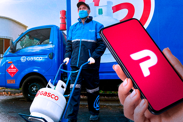 Gasco se une a PedidosYa y entregará cilindros de gas a través de la aplicación