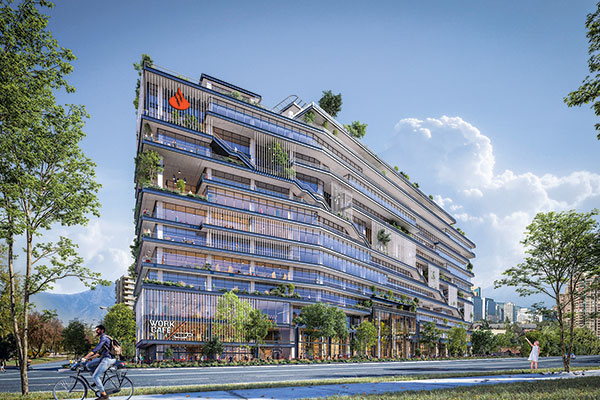<p>Santander se mudará a nuevo edificio corporativo en Las Condes</p>