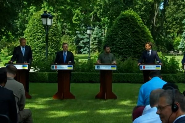 <p>Ahora en DF | Líderes piden otorgar a Ucrania el status de candidato a la adhesión a la UE</p>