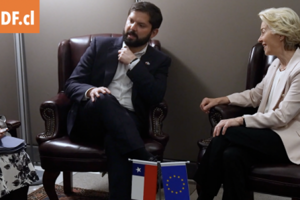 <p>Ahora en DF | Ministra Urrejola revela detalles de la conversación que sostuvo Boric con Úrsula von der Leyen</p>
