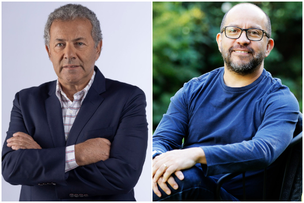 <p>A la izquierda, el gerente general de Redelcom, Roberto Chame; y a la derecha, el gerente general de Transbank, Patricio Santelices.</p>