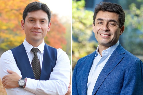 <p>Los economistas Alexis Montecinos y Alejandro Inzunza.</p>