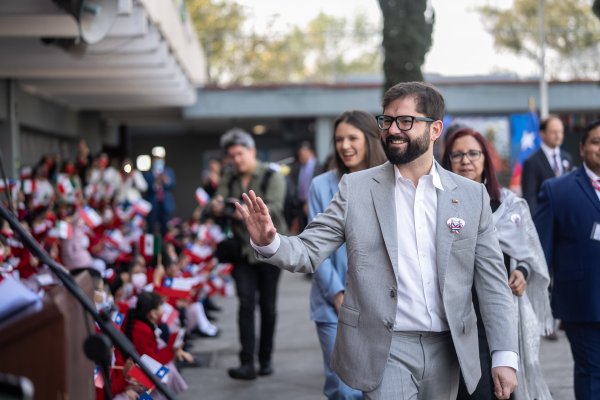 <p>Hasta la Escuela Gabriela Mistral en Coyoacán, al sur de Ciudad de México llegó la mañana de este jueves el Presidente Gabriel Boric.</p>