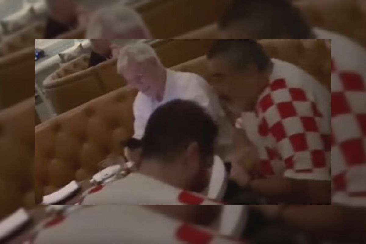 <p>El encuentro entre Sebastián Piñera y Andrónico Luksic en Qatar</p>