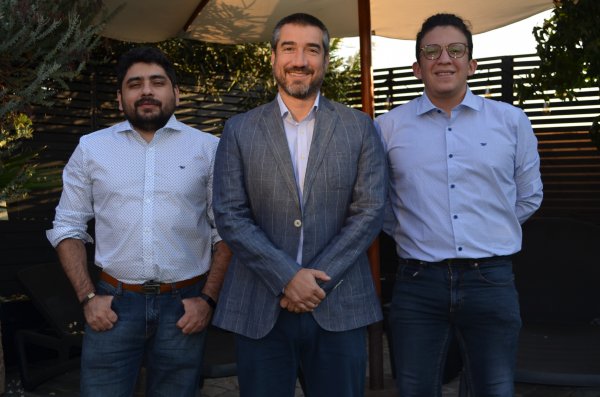 <p>David Cuello, Juan Jorge Herrera y Rafael Fuentes, cofundadores de Rocketbot.</p>