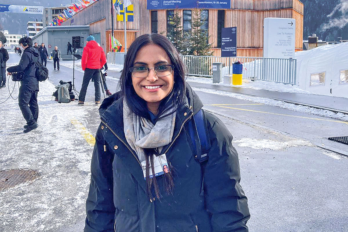 <p>Komal Dadlani desde Davos, la única emprendedora chilena en el Foro Económico Mundial</p>