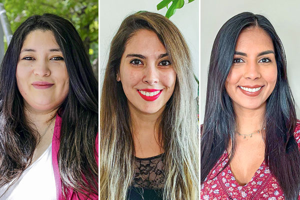 <p>Barbarita Lara, CEO de Emercom. Sandra Reyes, Head of design y UX de Destácame. Alejandra Pinto, líder de It operations de Acid Labs.</p>