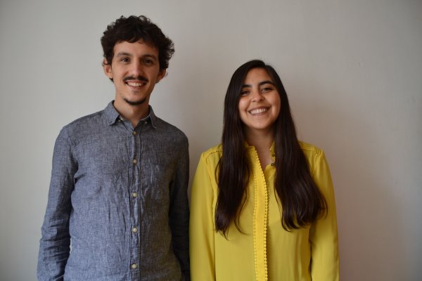 <p>Felipe Prado y Natalia Pérez, cofundadores de Swarmob.</p>