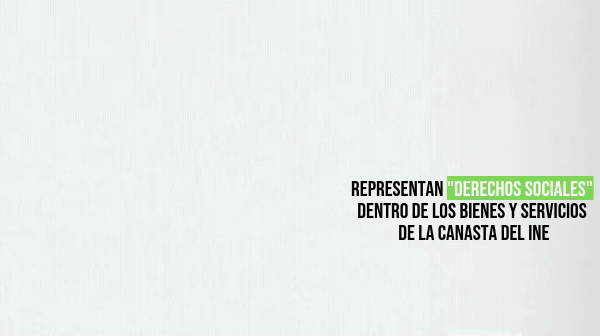 El IPC al pizarrón: "derechos sociales" representan cerca del 30% de los bienes y servicios de la canasta del INE