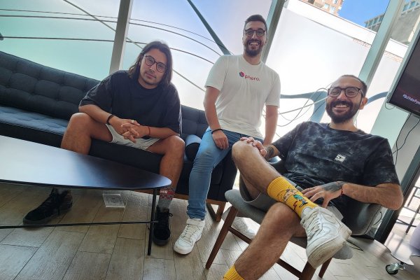 <p>Nicolás Fernández, Aldo Muñoz y Angelo Rodríguez, cofundadores de Phero.</p>