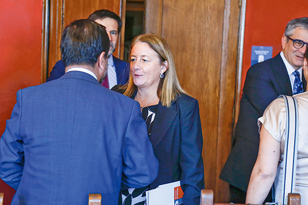 <p>Al inicio de la semana pasada, Heidi Berner asistió a la comisión de Economía del Senado para la tramitación del proyecto que moderniza el proceso de compras del Estado. Foto: Ministerio de Hacienda</p>