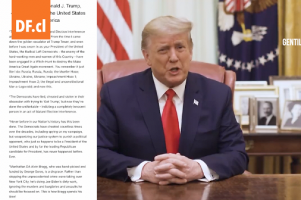 <p>Ahora en DF | Trump se defiende ante su imputación: "Es una persecución"</p>