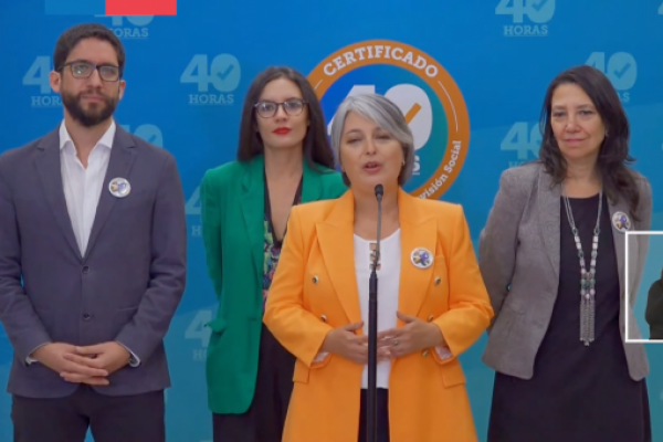 <p>Ahora en DF | Ministra Jara adelanta que se constituirán mesas de acompañamiento para la implementación de 40 horas</p>