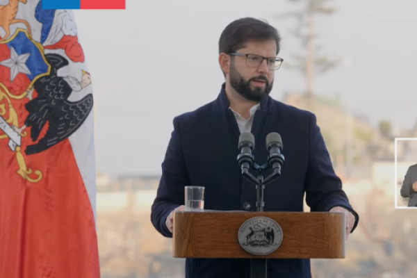 <p>Ahora en DF | Presidente Gabriel Boric promulga Ley Antinarcotráfico con objetivo de disminuir delitos violentos</p>