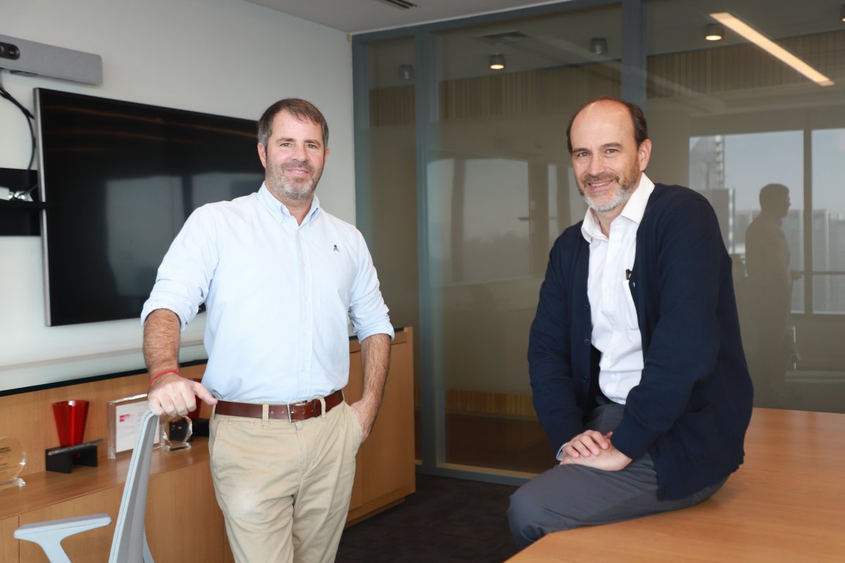 <p>Los co-heads de Wealth Management en BTG Pactual: Ricardo Del Sante, izquierda; y Leoncio Toro; derecha. Foto: Julio Castro.</p>