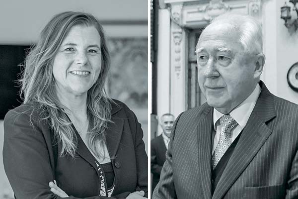 <p>Heike Paulmann, presidenta de Cencosud; y Horst Paulmann, fundador de la empresa.</p>