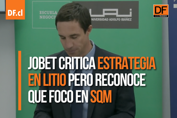 <p>Ahora en DF | Exministro Jobet destaca la necesidad de negociar con SQM para aumentar la producción de litio después de 2030</p>