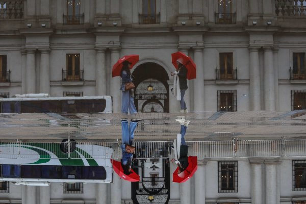 Intensas lluvias en Santiago.