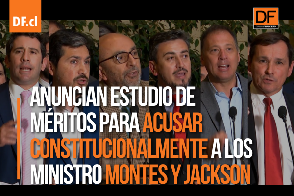 <p>Ahora en DF | Diputados de oposición anuncian estudio de méritos para acusar constitucionalmente a los ministros Montes y Jackson</p>