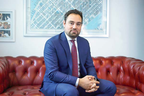 <p>El jefe de gestión de portafolios para Latinoamérica de BlackRock, Jorge Del Valle. Foto: Verónica Ortiz.</p>