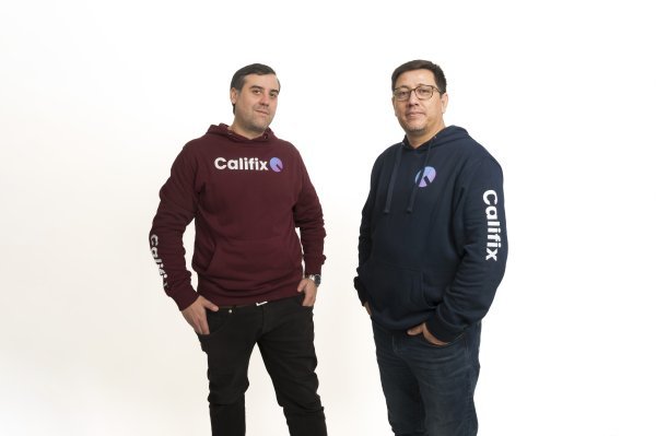 <p>Cristián Veragua y Pablo Aravena, fundadores de Califix.</p>