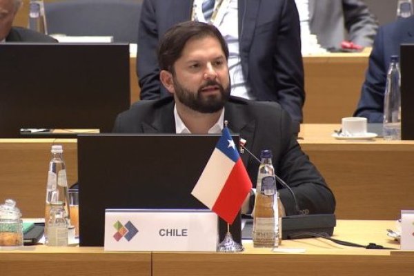 <p>Cumbre Celac-UE: Boric destaca acuerdo de modernización con el bloque europeo en su discurso ante el pleno</p>