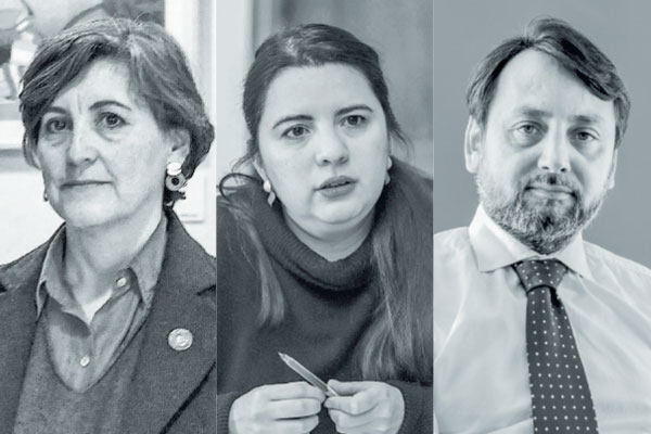 <p>Ximena Aguilera, ministra de Salud. Javiera Martínez, directora de Presupuestos. Javier Fuenzalida, vicepresidente ejecutivo de Clínicas de Chile. Foto: Julio Castro y Archivo</p>