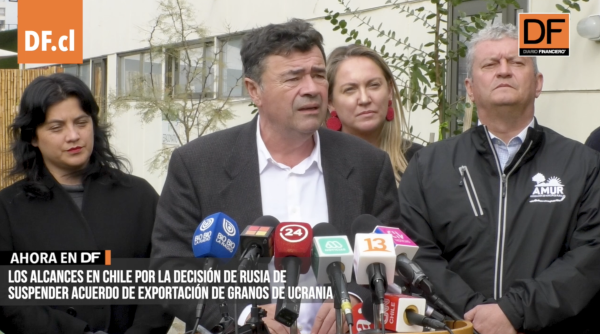 <p>Ahora DF | Ministro de Agricultura por la decisión de Rusia de suspender exportación de granos de Ucrania</p>