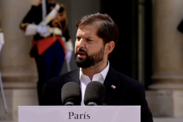 <p>Ahora en DF | Presidente Gabriel Boric se reúne con su par de Francia, Emmanuel Macron</p>