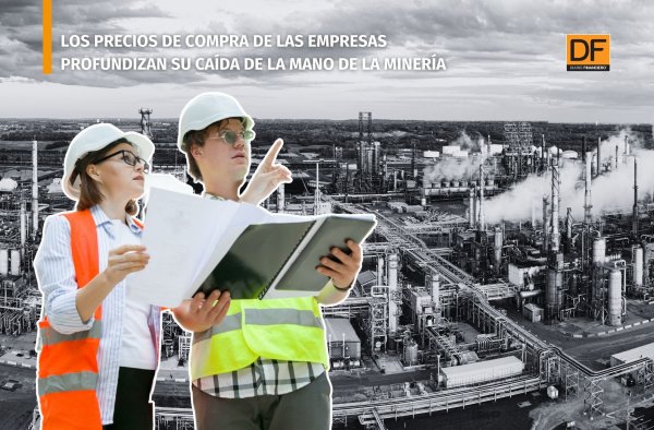 Se acentúa la baja de precios de producción de la mano de la minería