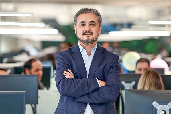 <p>Rodrigo Sajuria, director de Movistar Empresas Chile. Foto: José Montenegro</p>